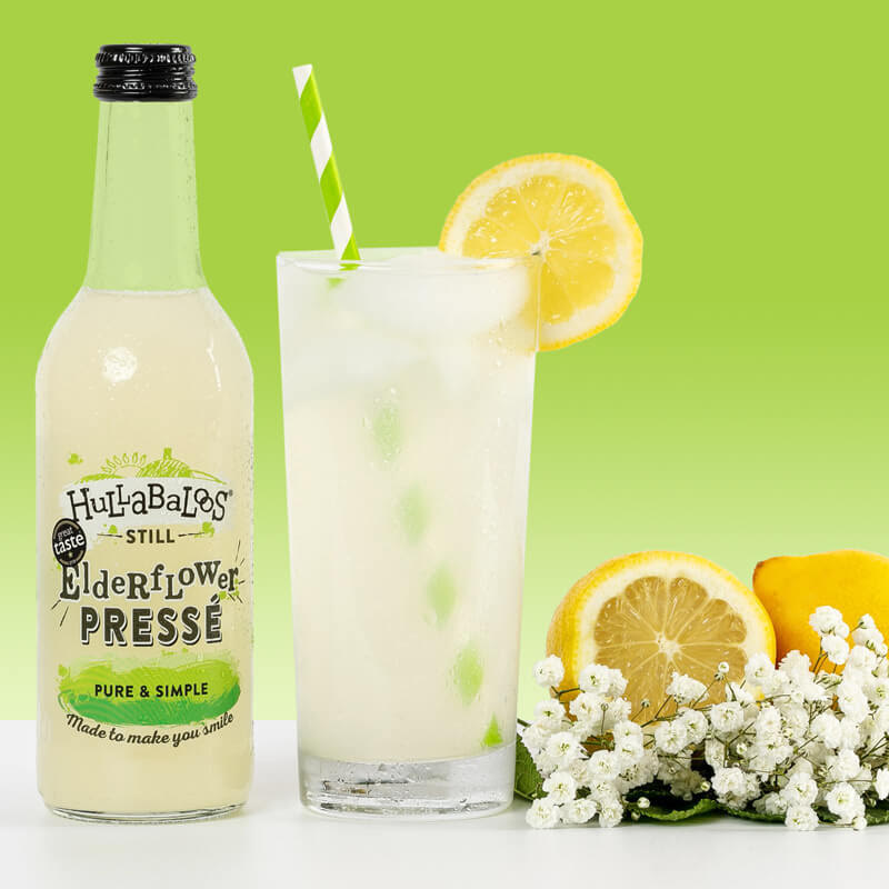 12 x 330ml Bottles of Hullabaloos - Elderflower Press