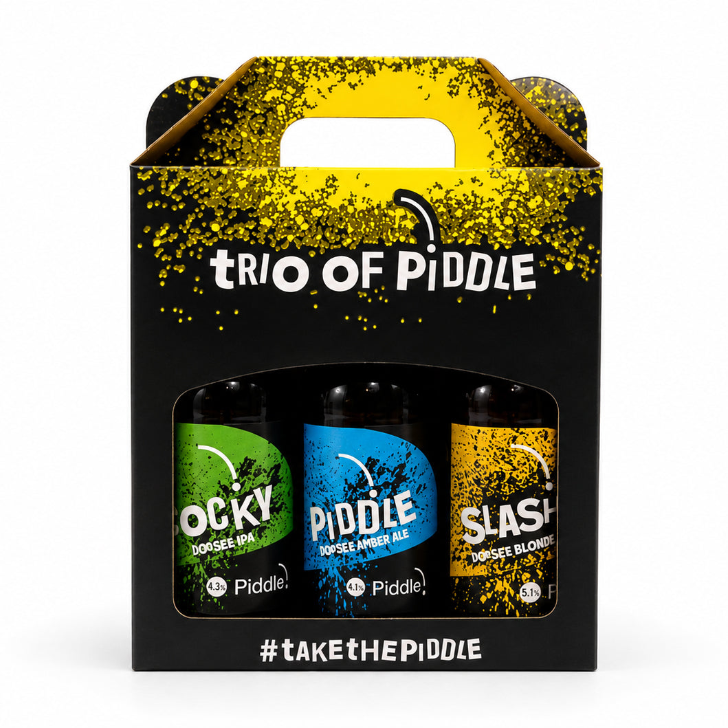 Trio of Piddle Beer Gift