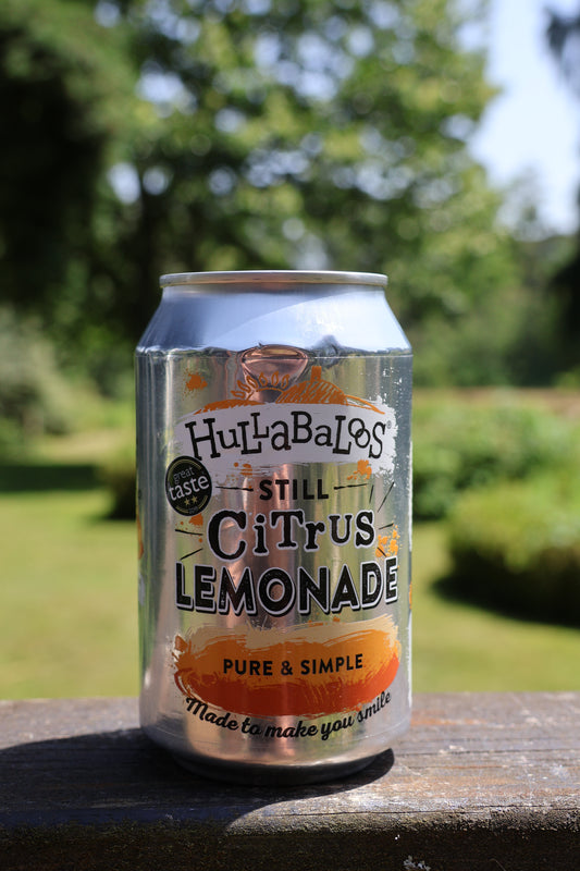 12 x 330ml Cans of Hullabaloos Citrus Lemonade