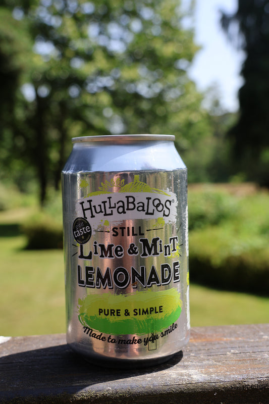 case of Hullabaloos Lime & Mint Lemonade 12 x 330ml Cans